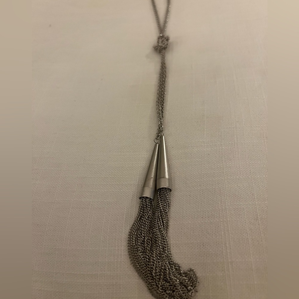 Kendra Scott Phara Lariat Necklace - Silver